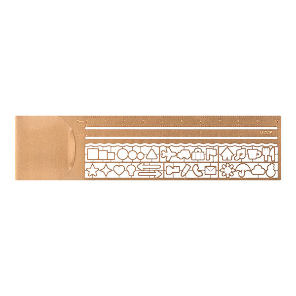 Midori Midori Clip Ruler - Copper