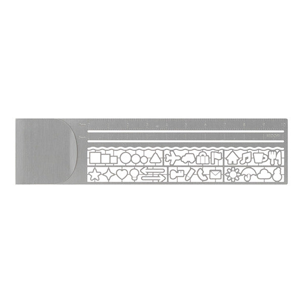 Midori Midori Clip Ruler - Silver