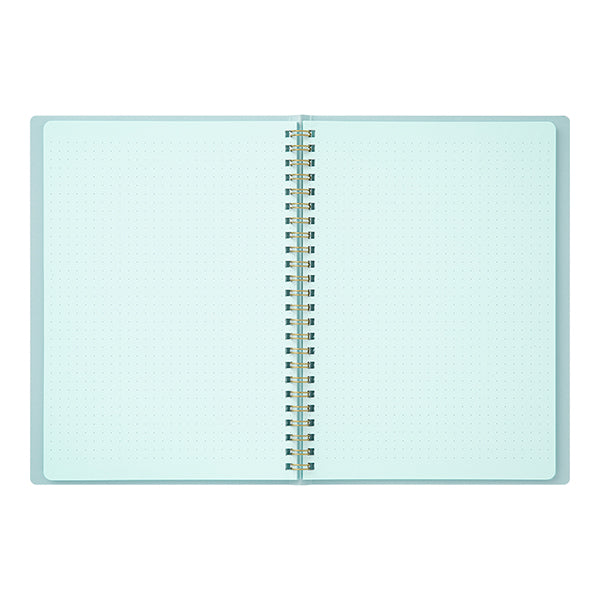 Midori Midori MD Colour Ring Notebook - A5 Blue, Dot Grid