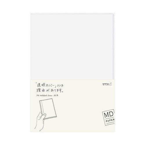 Midori Midori MD Notebook Cover - A5, Clear Plastic