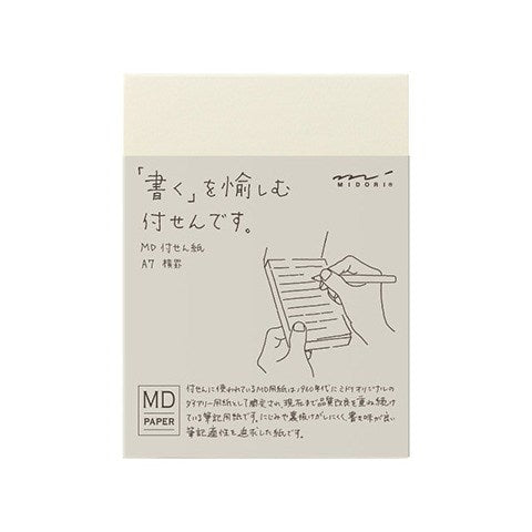 Midori Midori MD Sticky Note Pad - A7, Lined