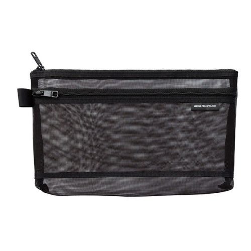 Midori Midori Mesh Pen Case - Medium, Black