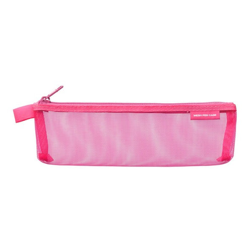 Midori Midori Mesh Pen Case - Small, Pink