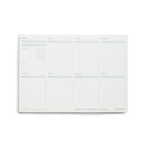 MiGoals MiGoals Desk Pad - Weekly, A4