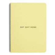 MiGoals MiGoals Get Shit Done Notebook - A5, Minimal, Lemon