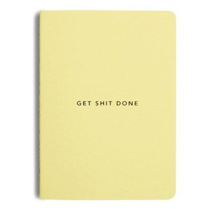 MiGoals MiGoals Get Shit Done Notebook - A5, Minimal, Lemon