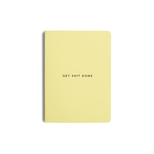 MiGoals MiGoals Get Shit Done Notebook - A6, Minimal, Lemon