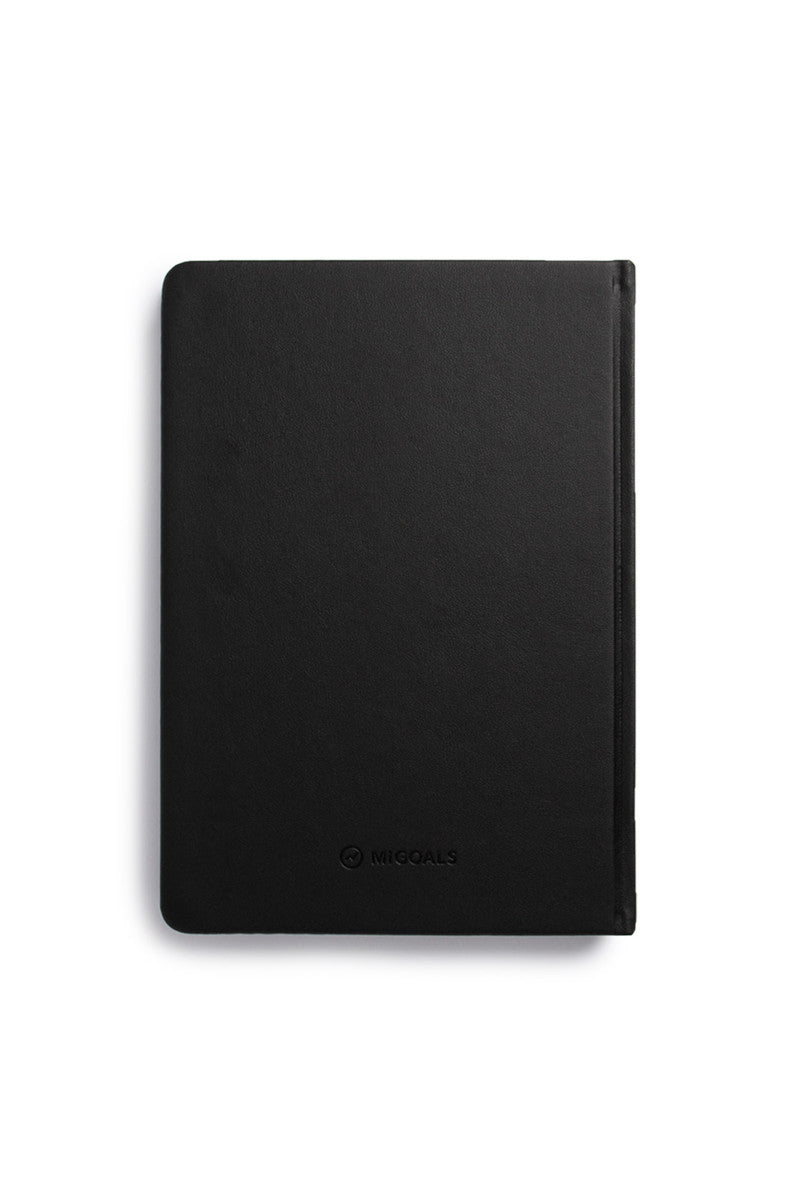 MiGoals MiGoals Goals Journal - A5, Soft Cover, Black