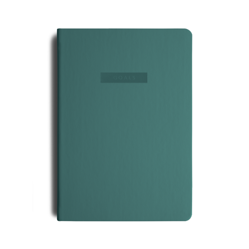 MiGoals MiGoals Goals Journal - A5, Soft Cover, Teal