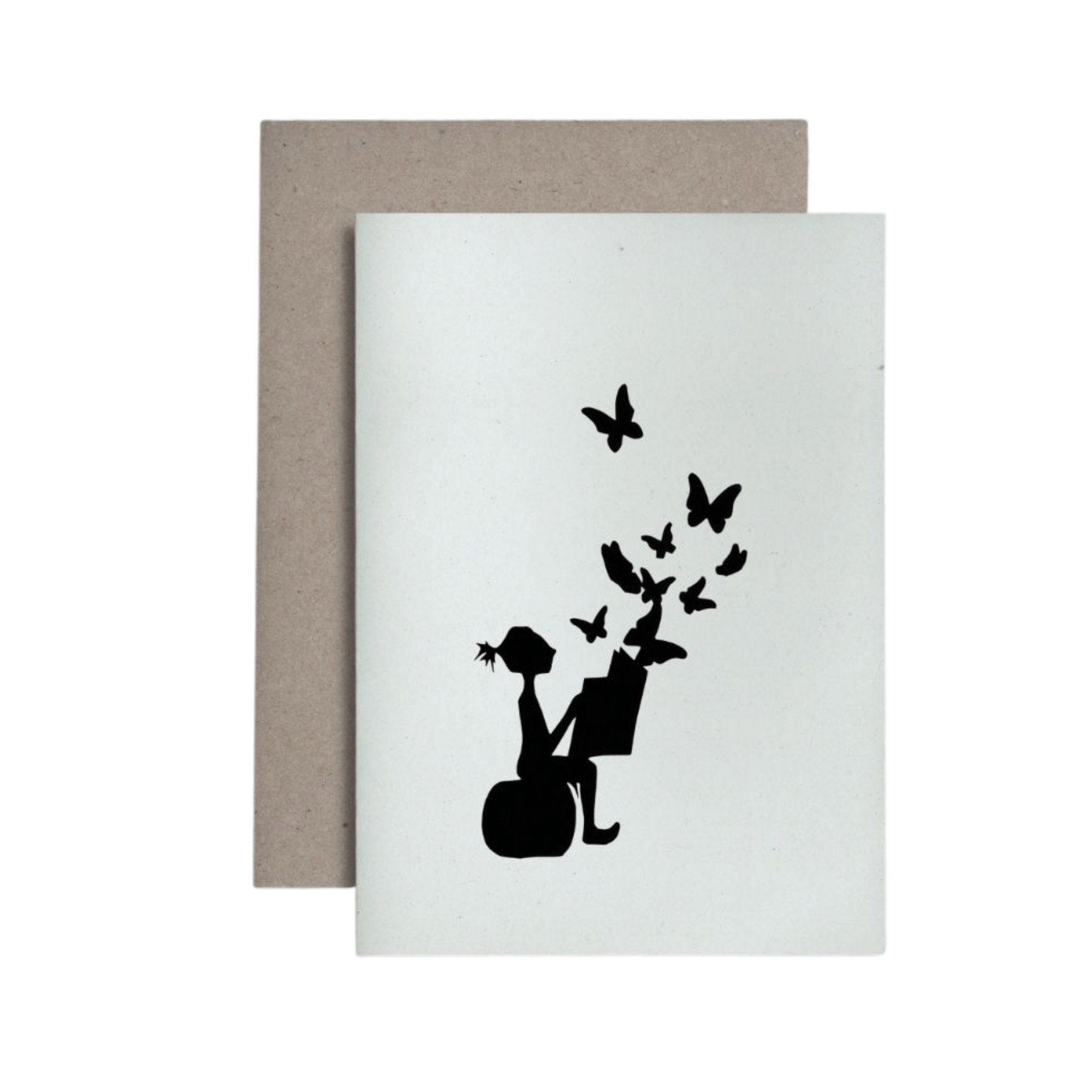 Miriam Cox Papercuts Miriam Cox Papercuts Greeting Card - Reading Butterflies