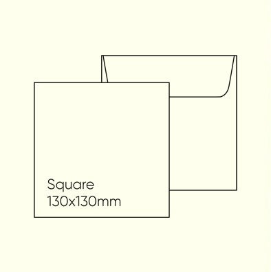 Mohawk Via 130mm Square Envelope - Via Felt Cream White, Pack of 10