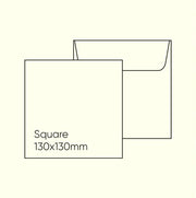 Mohawk Via 130mm Square Envelope - Via Felt Cream White, Pack of 10