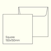 Mohawk Via 150mm Square Envelope - Via Felt Cream White, Pack of 10