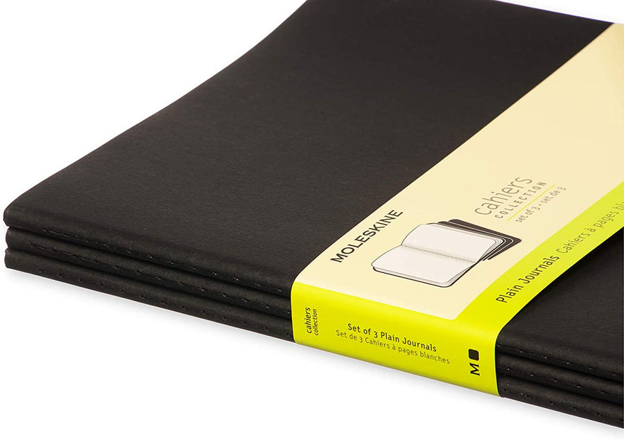 Moleskine Moleskine Cahier Notebook - Plain, Extra Large, Black