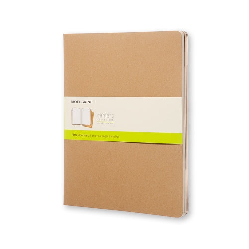 Moleskine Moleskine Cahier Notebook - Plain, Extra Large, Kraft