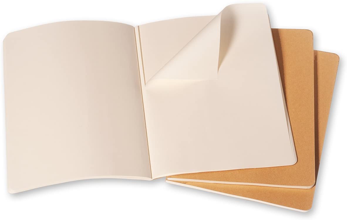 Moleskine Moleskine Cahier Notebook - Plain, Extra Large, Kraft