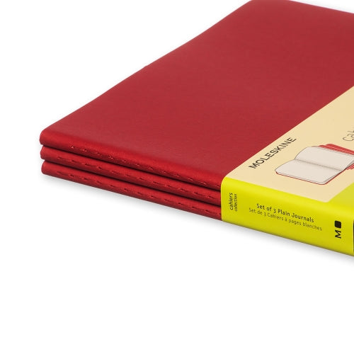 Moleskine Moleskine Cahier Notebook - Plain, Extra Large, Red