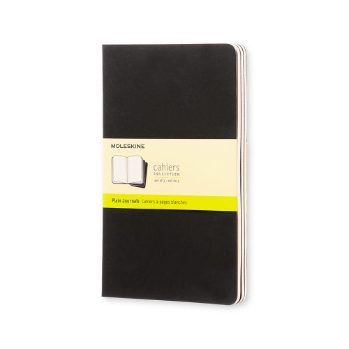 Moleskine Moleskine Cahier Notebook - Plain, Large, Black