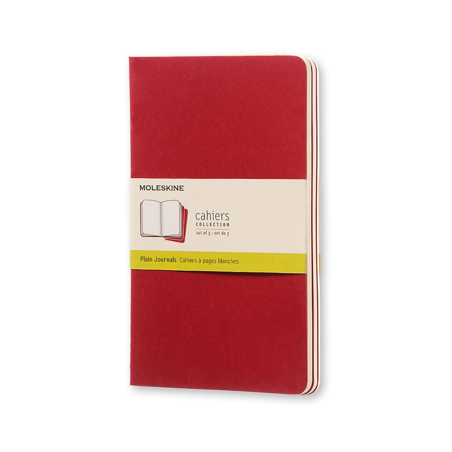 Moleskine Moleskine Cahier Notebook - Plain, Large, Red