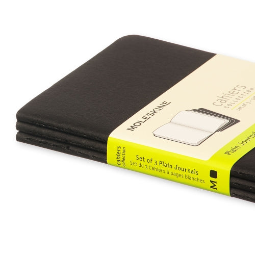 Moleskine Moleskine Cahier Notebook - Plain, Pocket, Black