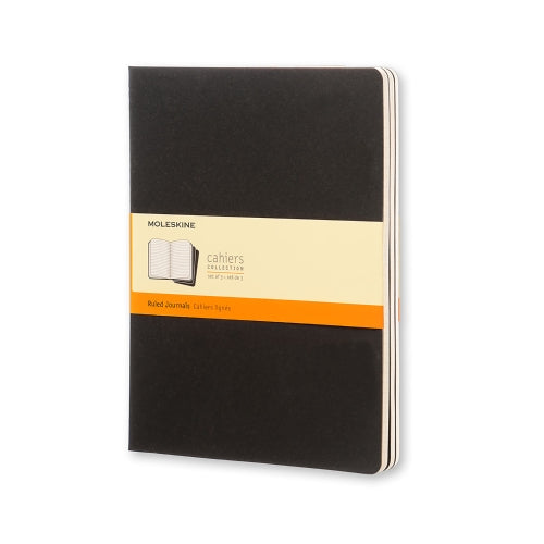 Moleskine Moleskine Cahier Notebook - Ruled, Extra Large, Black