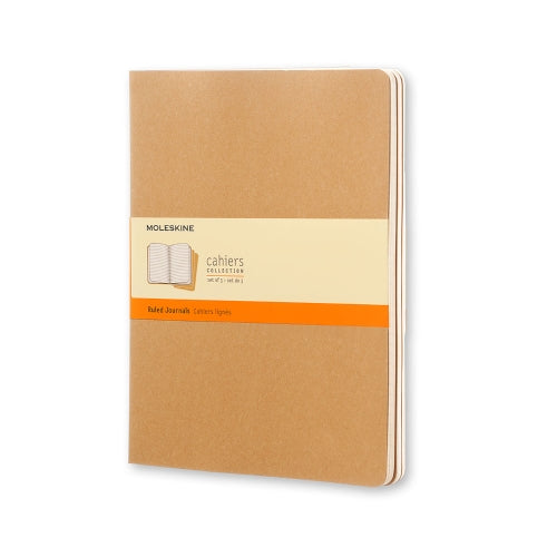 Moleskine Moleskine Cahier Notebook - Ruled, Extra Large, Kraft