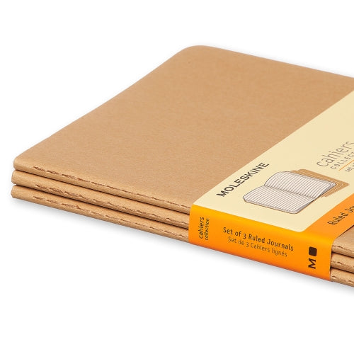 Moleskine Moleskine Cahier Notebook - Ruled, Large, Kraft