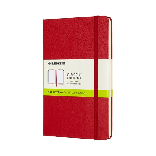 Moleskine Moleskine Hard Cover Notebook - Plain, Pocket, Scarlet Red