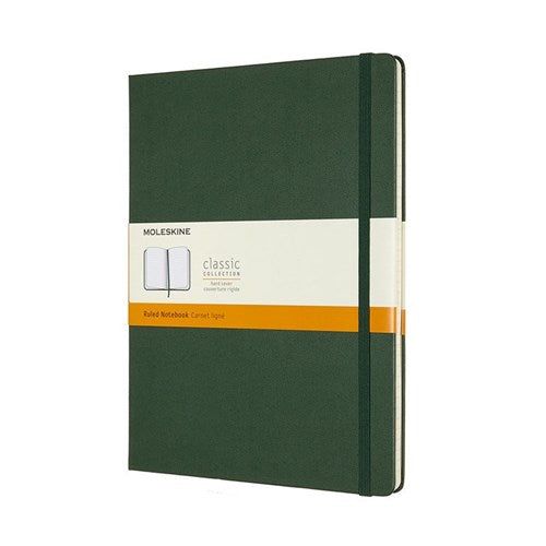 Moleskine Moleskine Hard Cover Notebook - Ruled, Extra Large, Myrtle Green