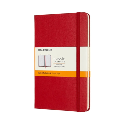 Moleskine Moleskine Hard Cover Notebook - Ruled, Large, Scarlet Red