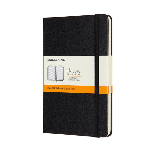 Moleskine Moleskine Hard Cover Notebook - Ruled, Medium, Black