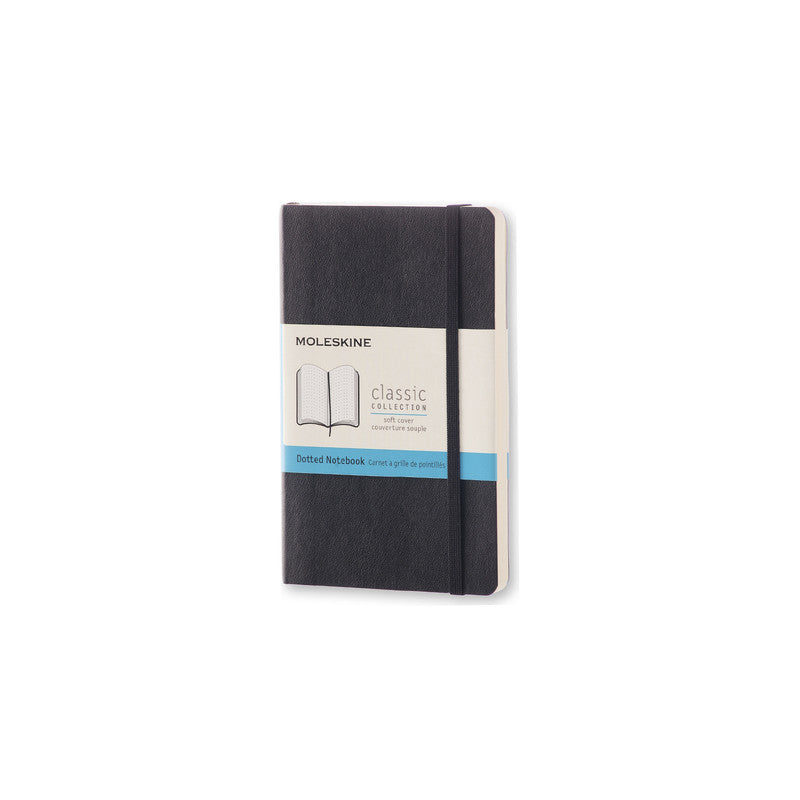 Moleskine Moleskine Soft Cover Notebook - Dot Grid, Pocket, Black