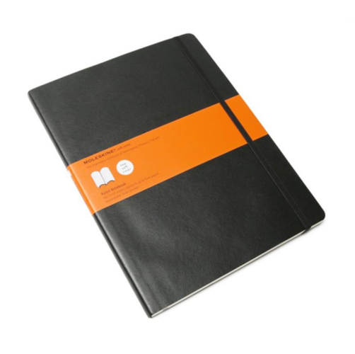 Moleskine Moleskine Soft Cover Notebook - Ruled, Extra Large, Black