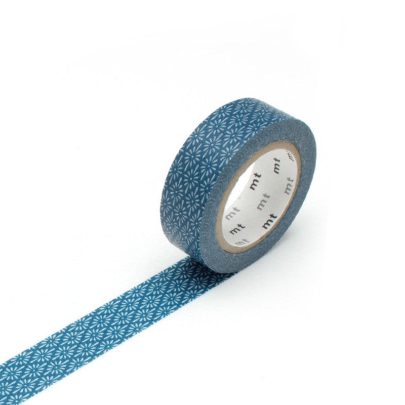 MT MT Tape Single Roll - Blue Deco Flower