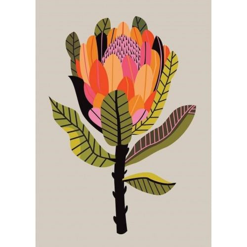 Natalie Marshall Little Hello Studio Greeting Card - Protea