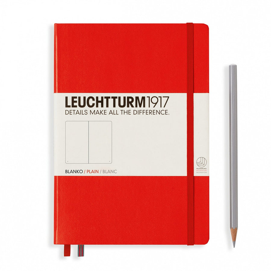 Leuchtturm1917 Notebook - Plain, A5, Red