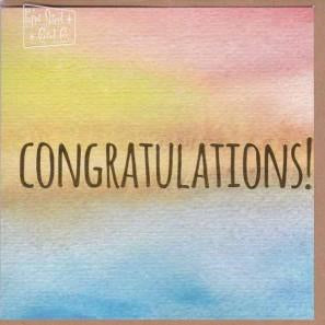 Paper Street Card Co. Paper Street Greeting Card - Congratulation Colour