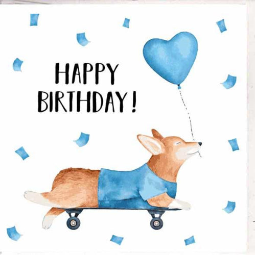 Paper Street Card Co. Paper Street Greeting Card - Corgi Birthday