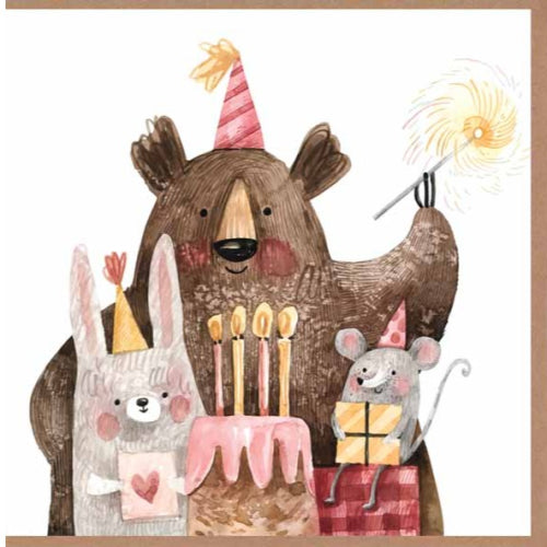 Paper Street Card Co. Paper Street Greeting Card - Forest Friends Birthday