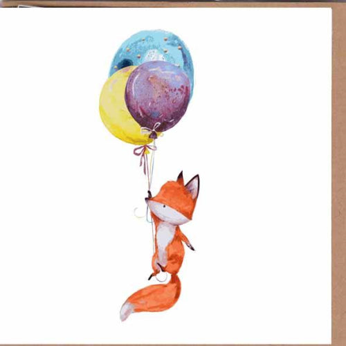 Paper Street Card Co. Paper Street Greeting Card - Foxy Balloons