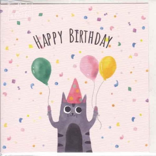 Paper Street Card Co. Paper Street Greeting Card - Happy Birthday Cat