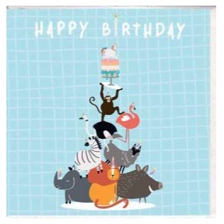 Paper Street Card Co. Paper Street Greeting Card - Happy Birthday Pyramid