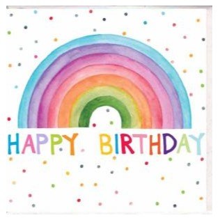 Paper Street Card Co. Paper Street Greeting Card - Happy Birthday Rainbow