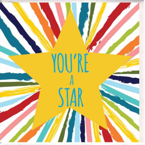 Paper Street Card Co. Paper Street Greeting Card - You're a Star, Colourful