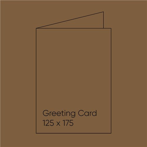 Paperpoint Blank Note Cards - 125 x 175mm, Folded, Environment Grocer Kraft, Pack of 15