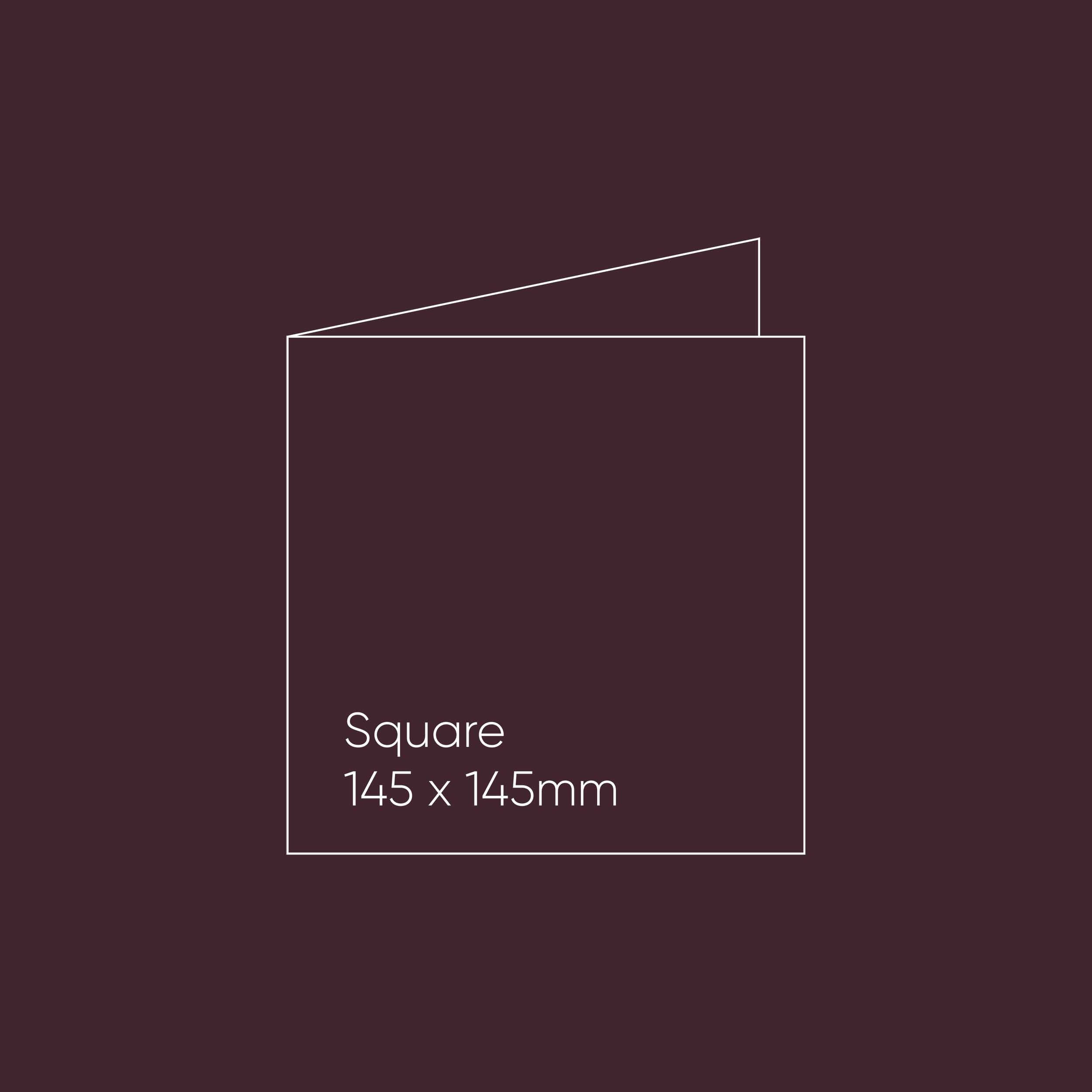 Paperpoint Blank Note Cards - Square (145x145mm), Folded, Wine, Pack of 20