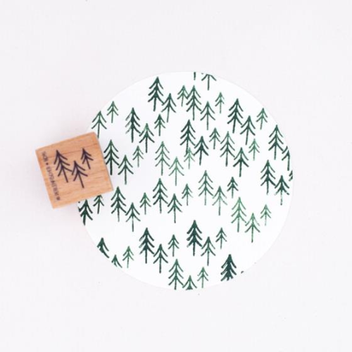 Perlenfischer Perlenfischer Stamp - Small Fir Trees