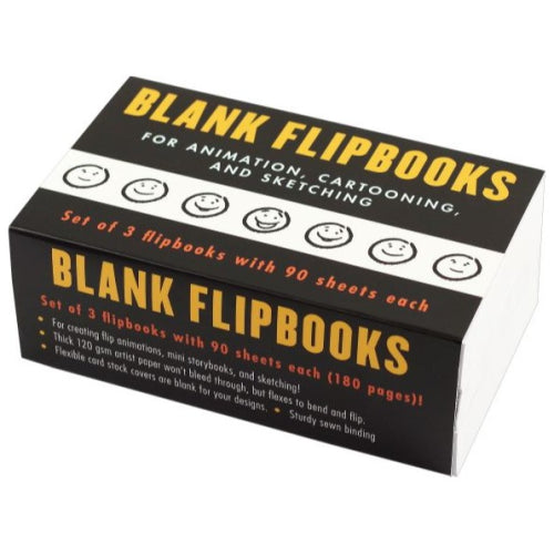 Peter Pauper Press Blank Flipbooks - Pack of 3