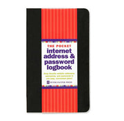 Peter Pauper Press Internet Address & Password Logbook - Black