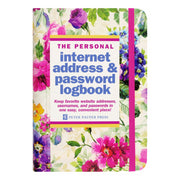 Peter Pauper Press Internet Address & Password Logbook - Peony Garden